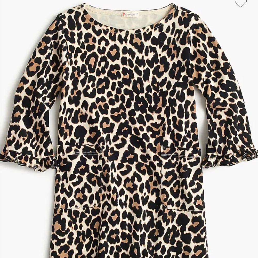Crewcuts Leopard Print Dress Size 10